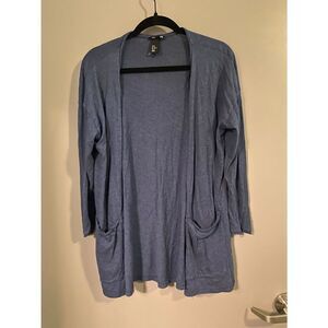 H&M Women’s Basic 3/4th Sleeve Lightweight Navy Cardigan Size Medium NWOT